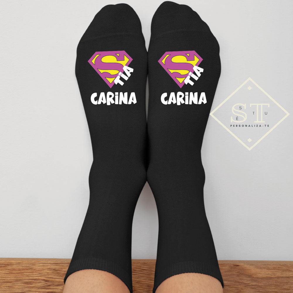 Meias Super Tia (Parentesco) Nome